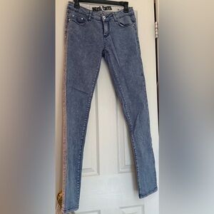 Acid Wash Light Blue Skinny Jeans 29